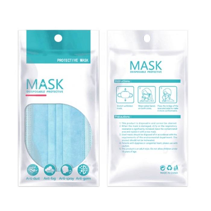 Custom Mask Packaging Bag